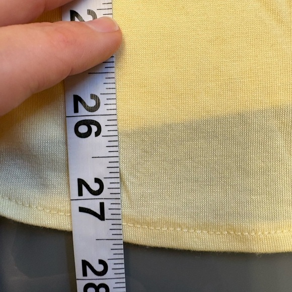 Ardene light yellow sleeveless tank tunic top w zipper detail women's size Small - Picture 8 of 9